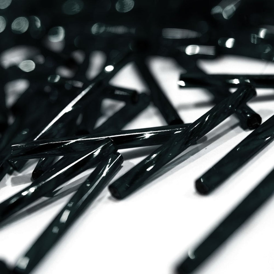 Twisted Preciosa Bugle Beads - 25mm