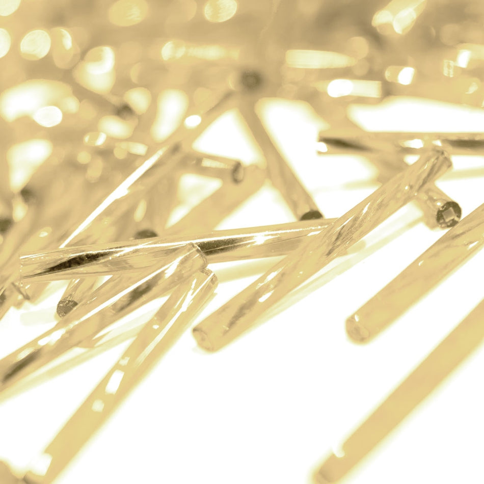 Twisted Preciosa Bugle Beads - 25mm