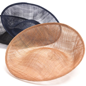 Upturned Brim Sinamay Saucer Disc Base