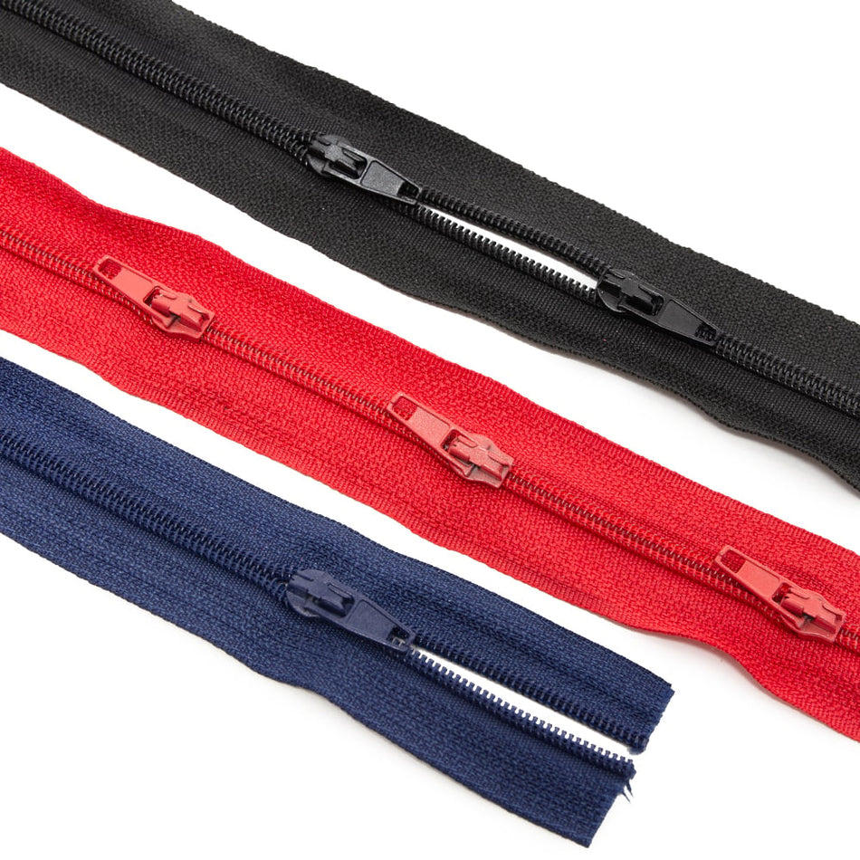 Continuous Zip - 3mm Make-A-Zipper DIY Pack w Zipper Pulls