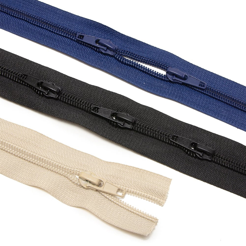 Continuous Zip - 5mm Make-A-Zipper DIY Pack w Zipper Pulls