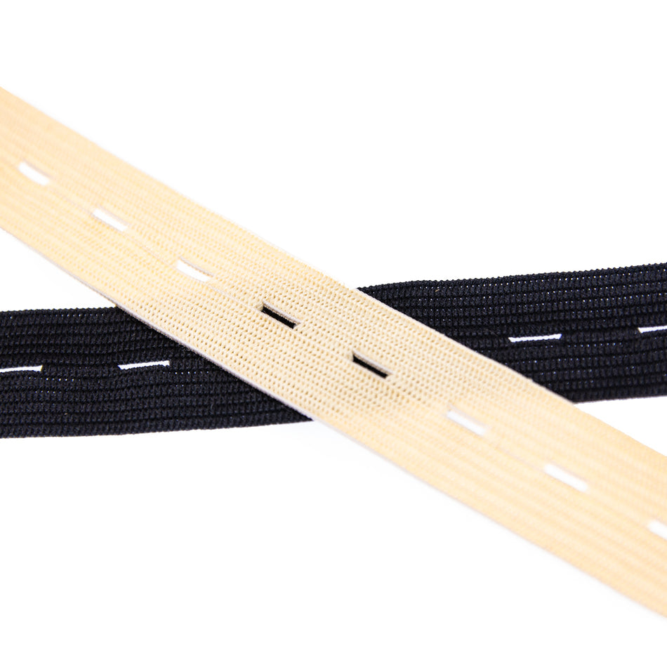Braided Buttonhole Elastic - 20mm