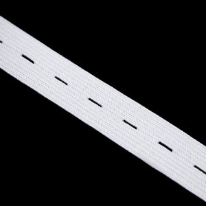 Braided Buttonhole Elastic - 20mm