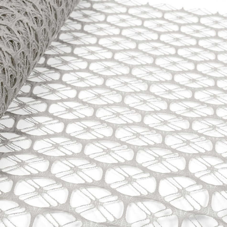 Oval Weave Veiling / Netting Mesh w Criss-Cross - 48cm / 19"