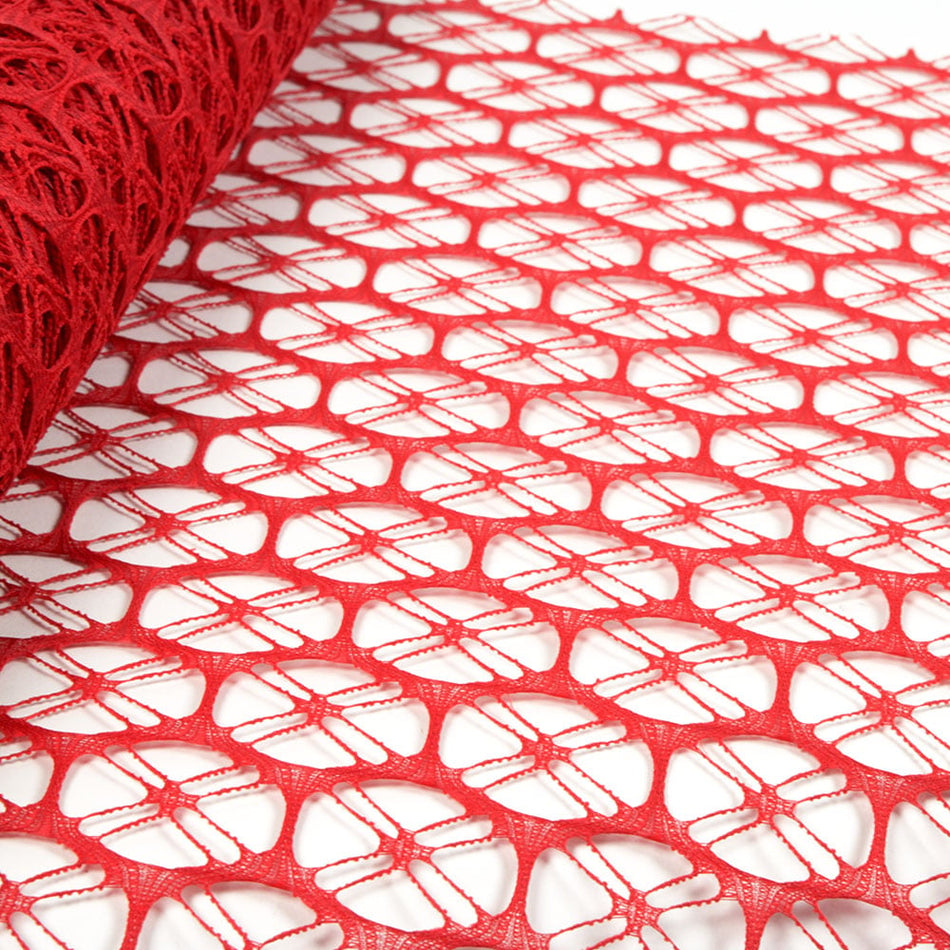 Oval Weave Veiling / Netting Mesh w Criss-Cross - 48cm / 19"