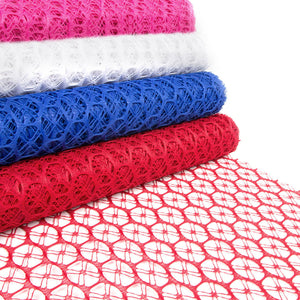 Oval Weave Veiling / Netting Mesh w Criss-Cross - 48cm / 19"