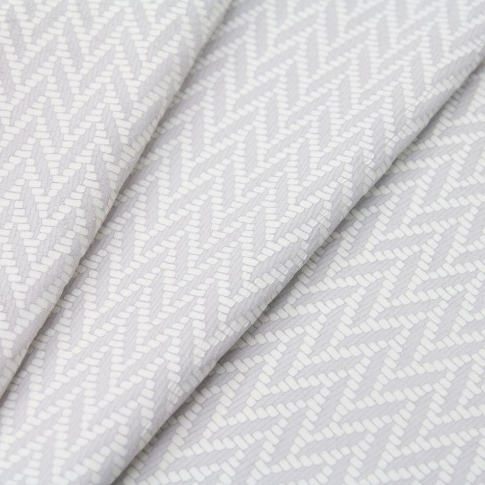 Suede Leather w Herringbone Print