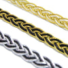 Lurex Woven Plaited Braid