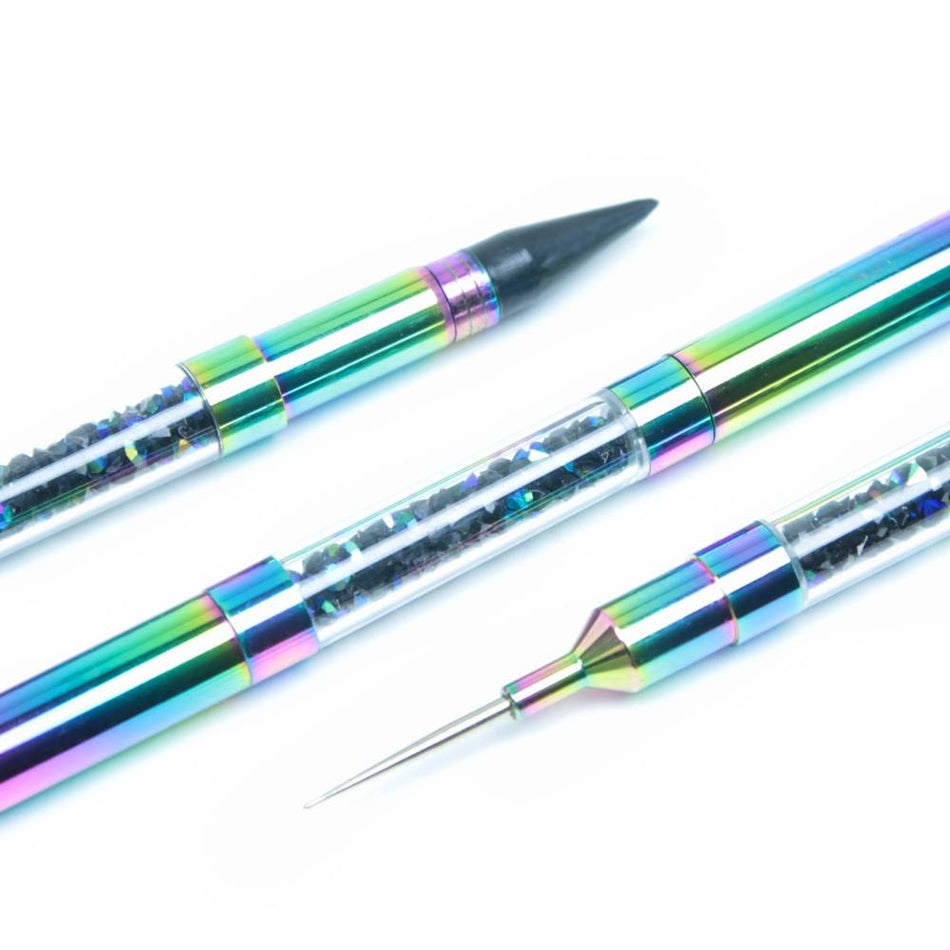 Wax Dual-Ended Crystal Applicator Tool - For Gemming and Dotting